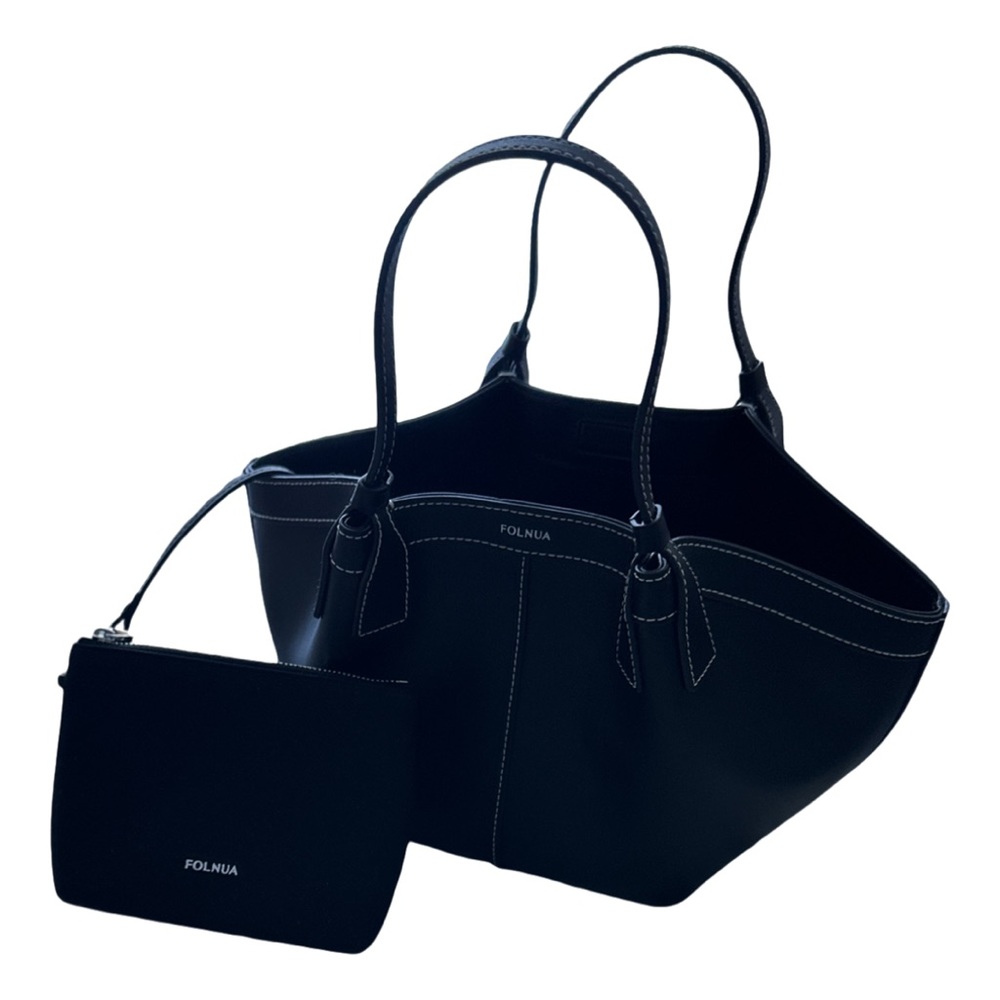 FOLNUA
Mini Shell Bag_Black-Stitch